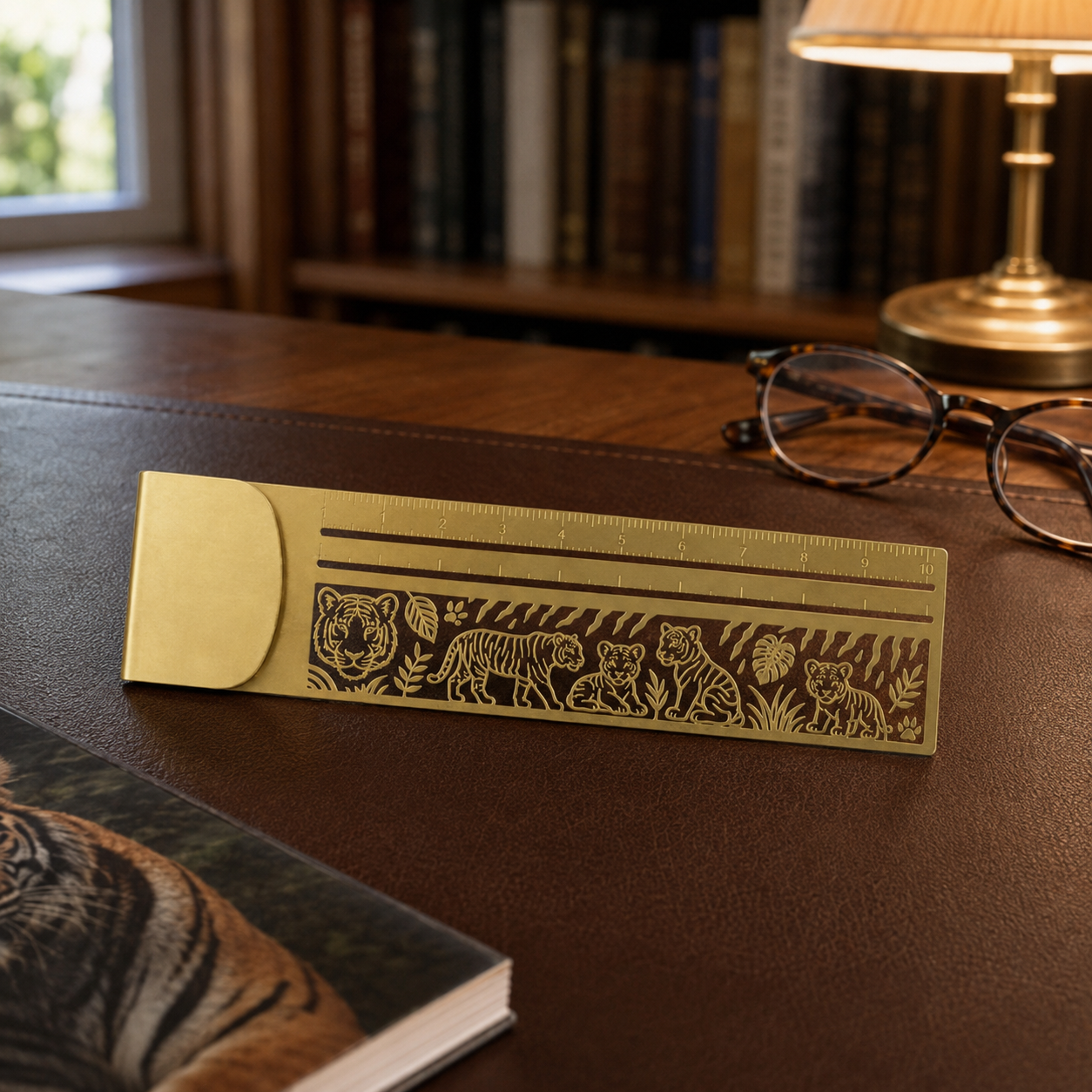 🔥Last Day 50% OFF - 😻📏 Cat Lover’s 3-in-1 Metal Bookmark Ruler | Bookmark, Ruler & Coloring