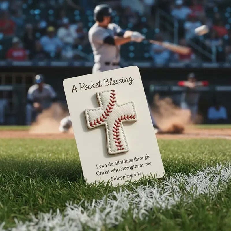 A Pocket Blessing – Baseball Cross Edition(⚾Baseball、🥎Softball、🏈 American Football)