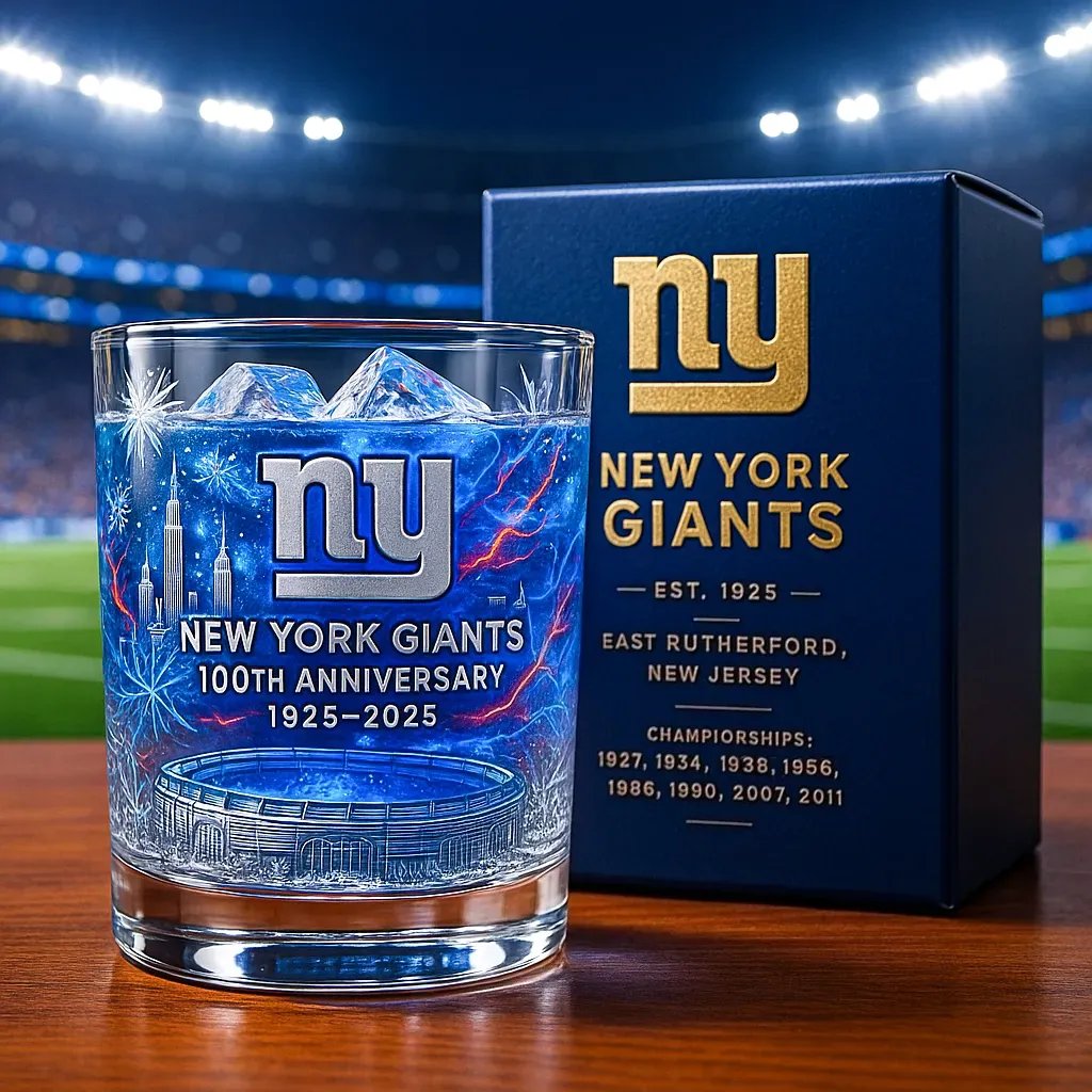 Football Team Anniversary Whiskey Glass Collection