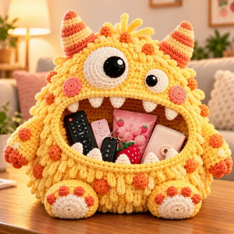 Yellow Sunny Loops Monster