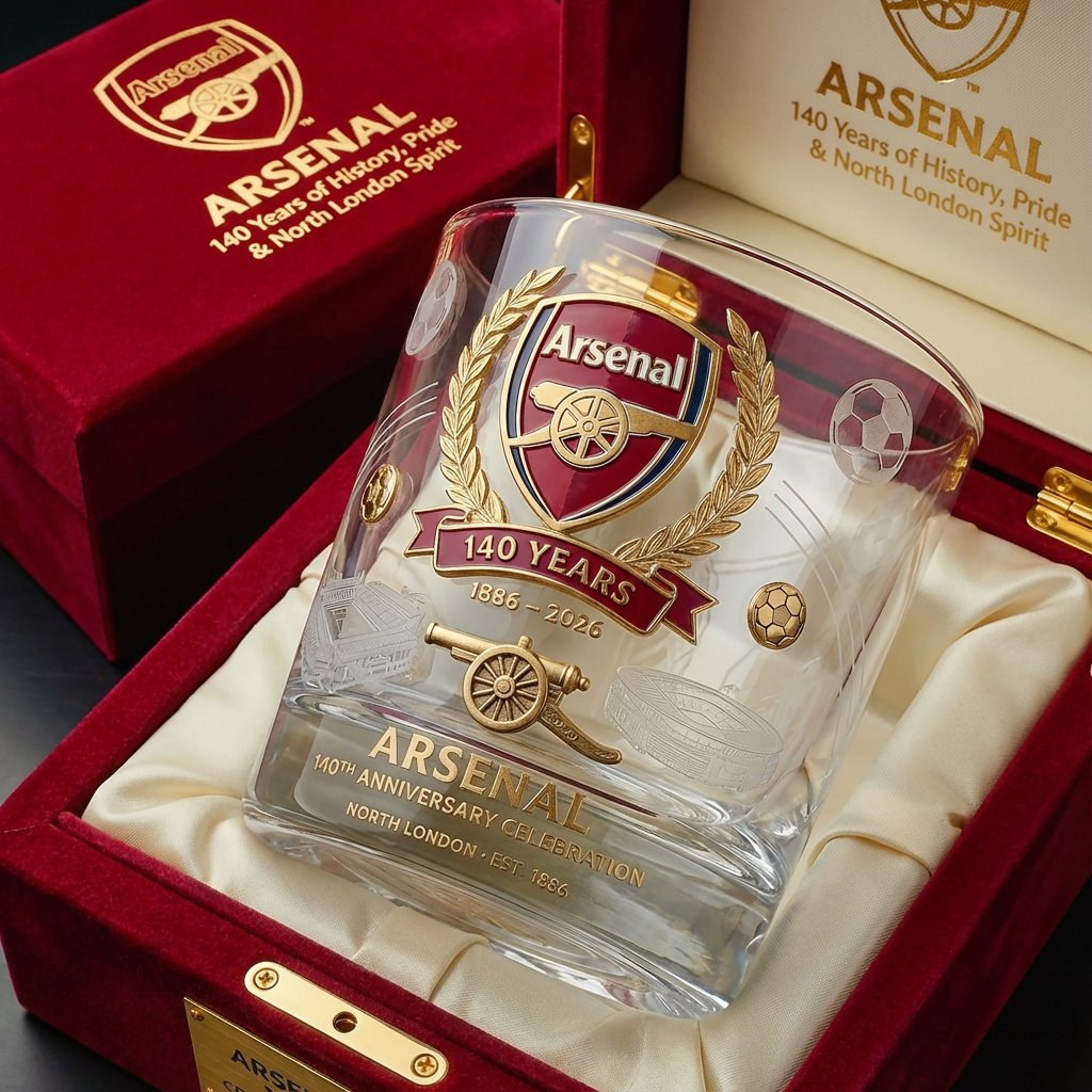 Arsenal F.C. 140th Anniversary Collectors’ Whisky Glass