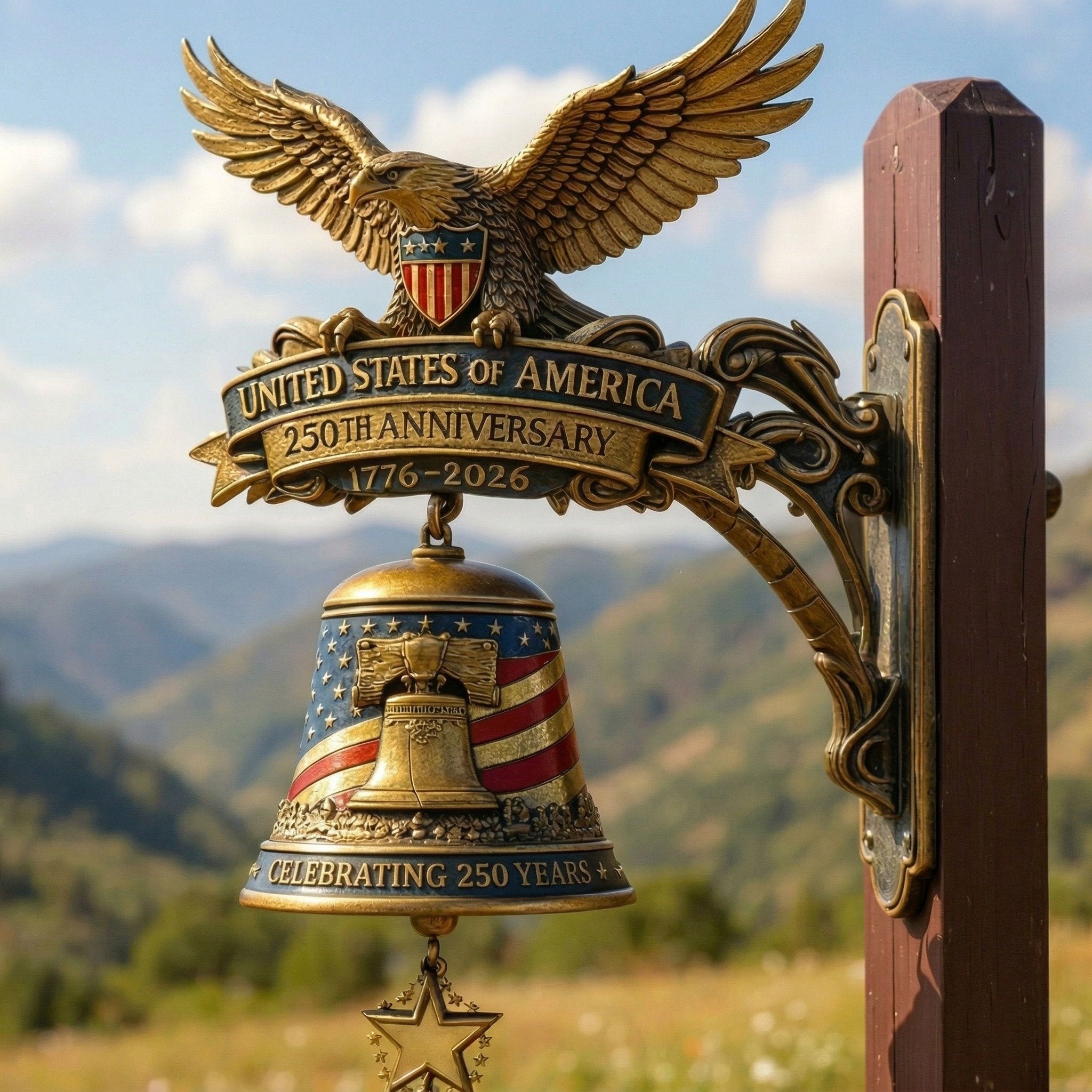 🔥Last Day 49% OFF - 🔔American Eagle 250th Anniversary Doorbell 🇺🇸
