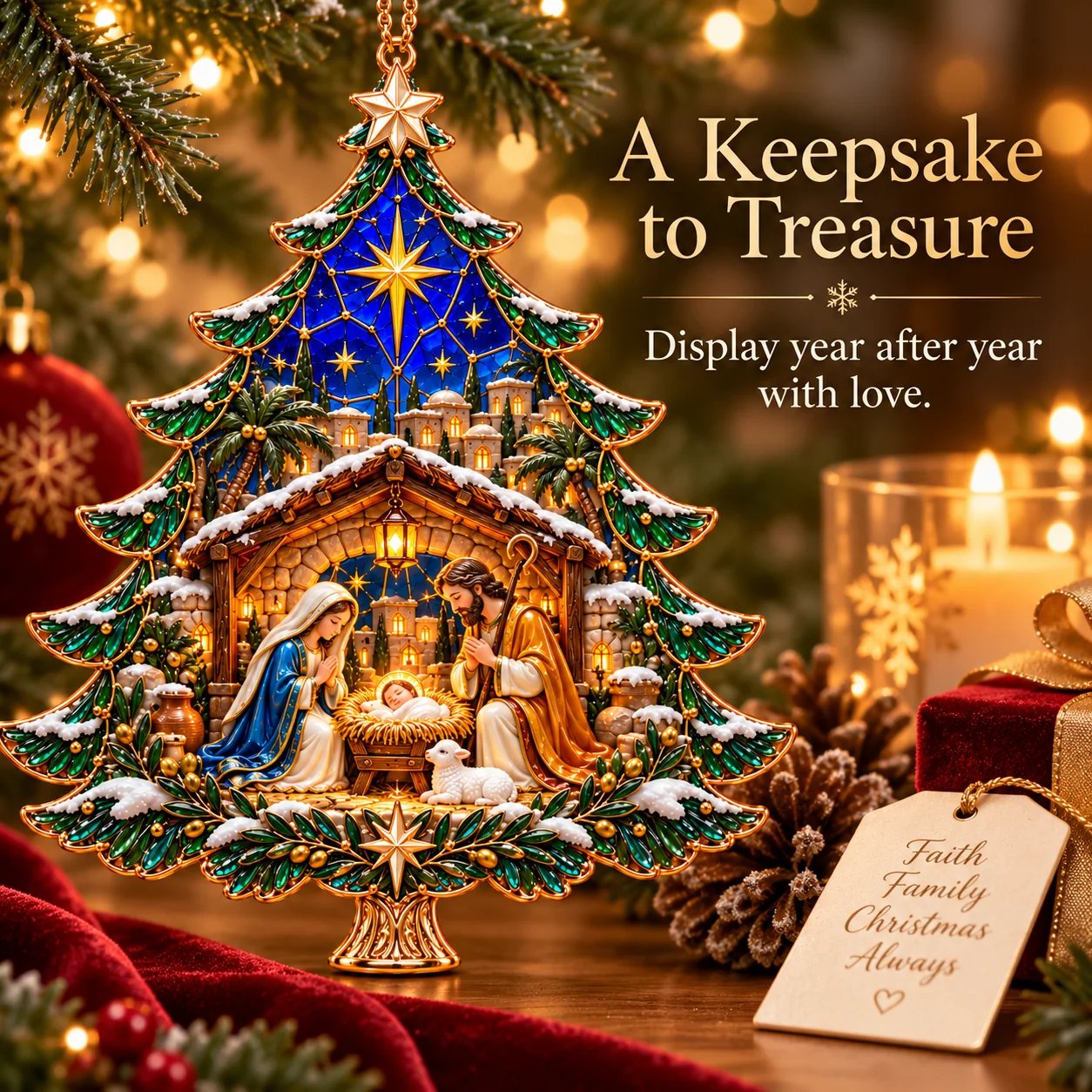 🔥Limited time 70% OFF - 🎄✝️2026 Nativity Christmas Tree Ornament - Bring Faith & Joy to Your Christmas Tree