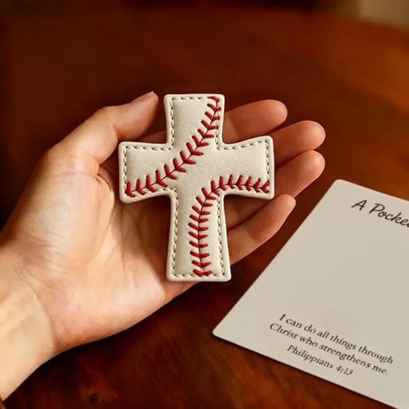 A Pocket Blessing – Baseball Cross Edition(⚾Baseball、🥎Softball、🏈 American Football)