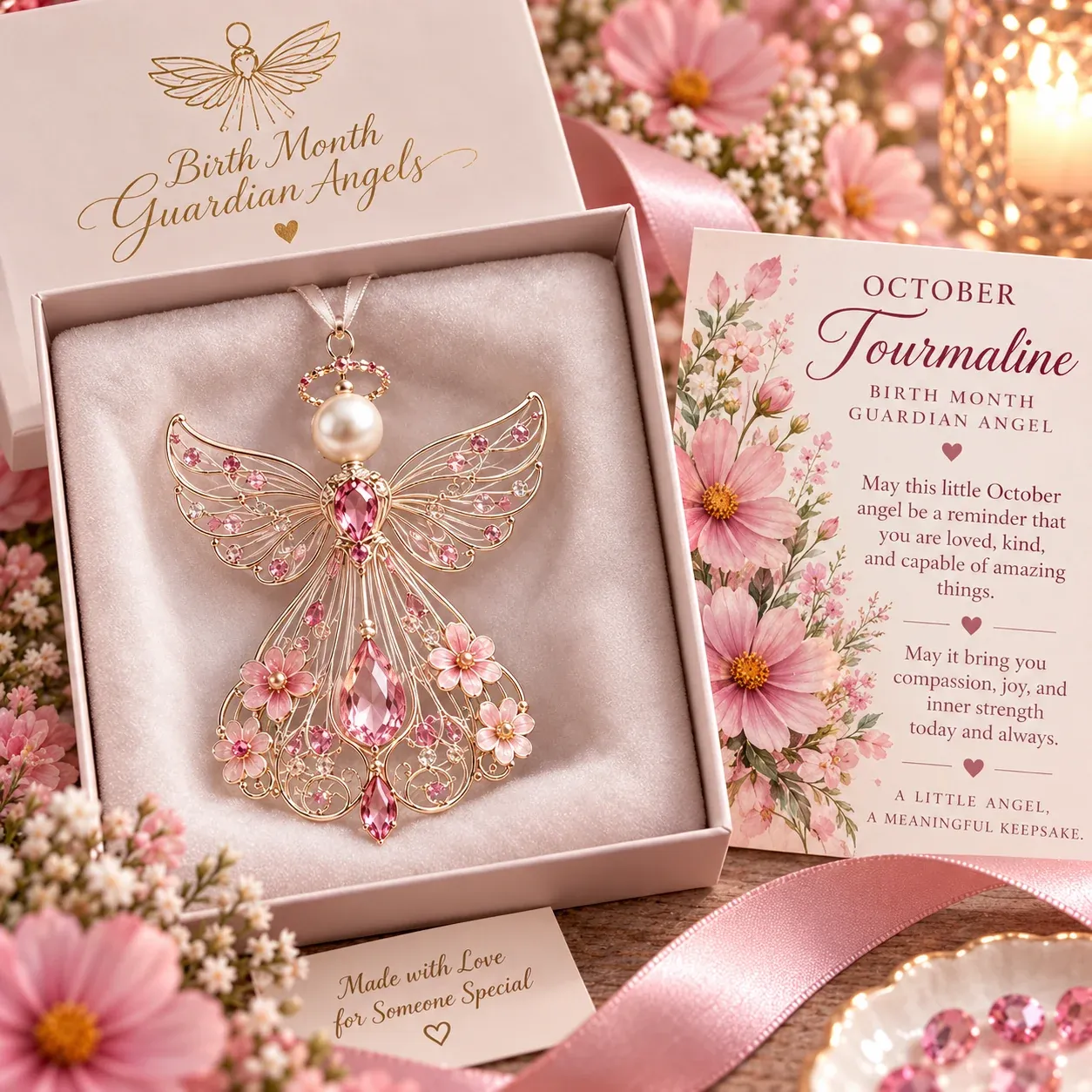 October Tourmaline birth month guardian angel