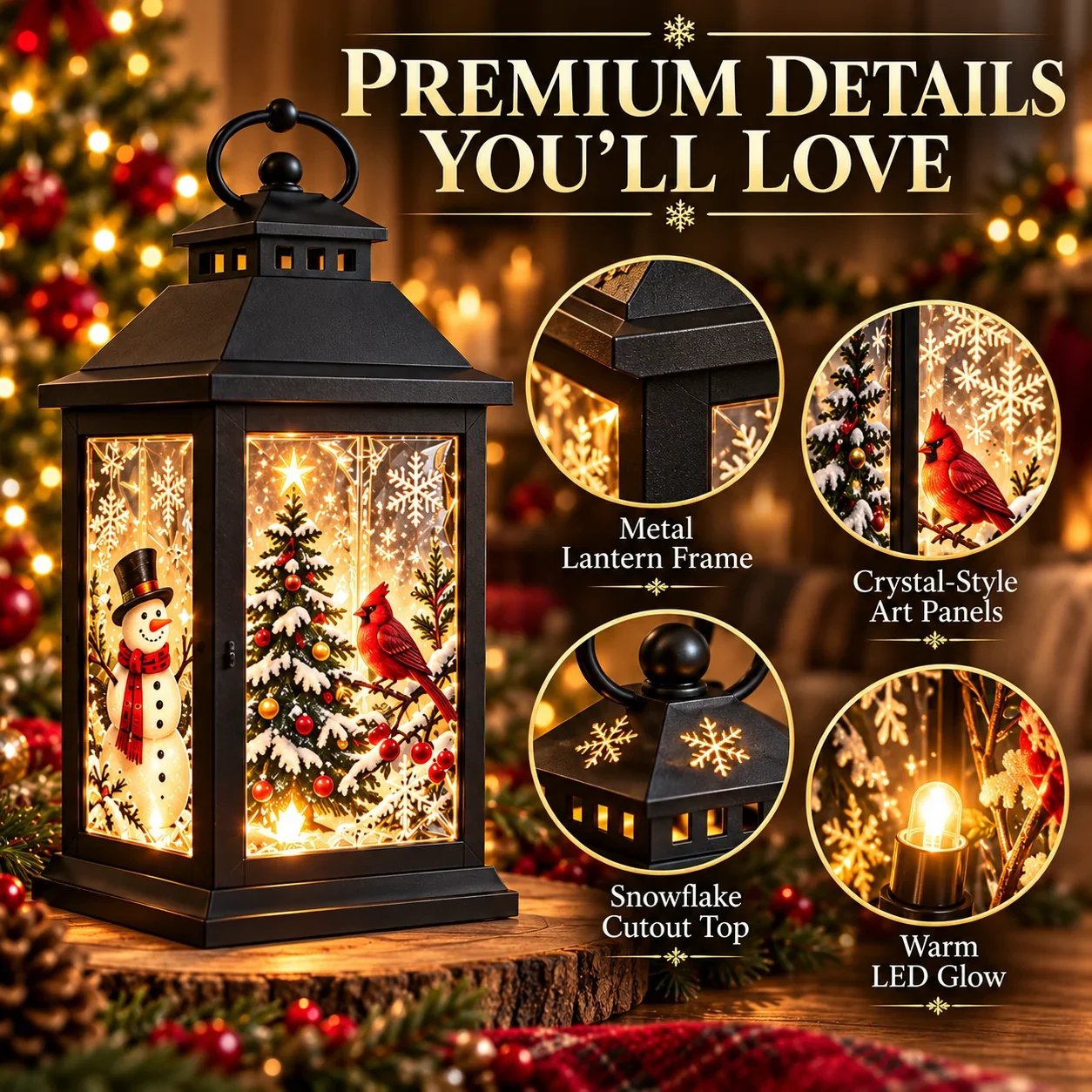 🔥Limited time 70% OFF - 🎄✨ Interchangeable Crystal Lantern – Light-Up Holiday Décor(📦Buy 2 Free Shipping)