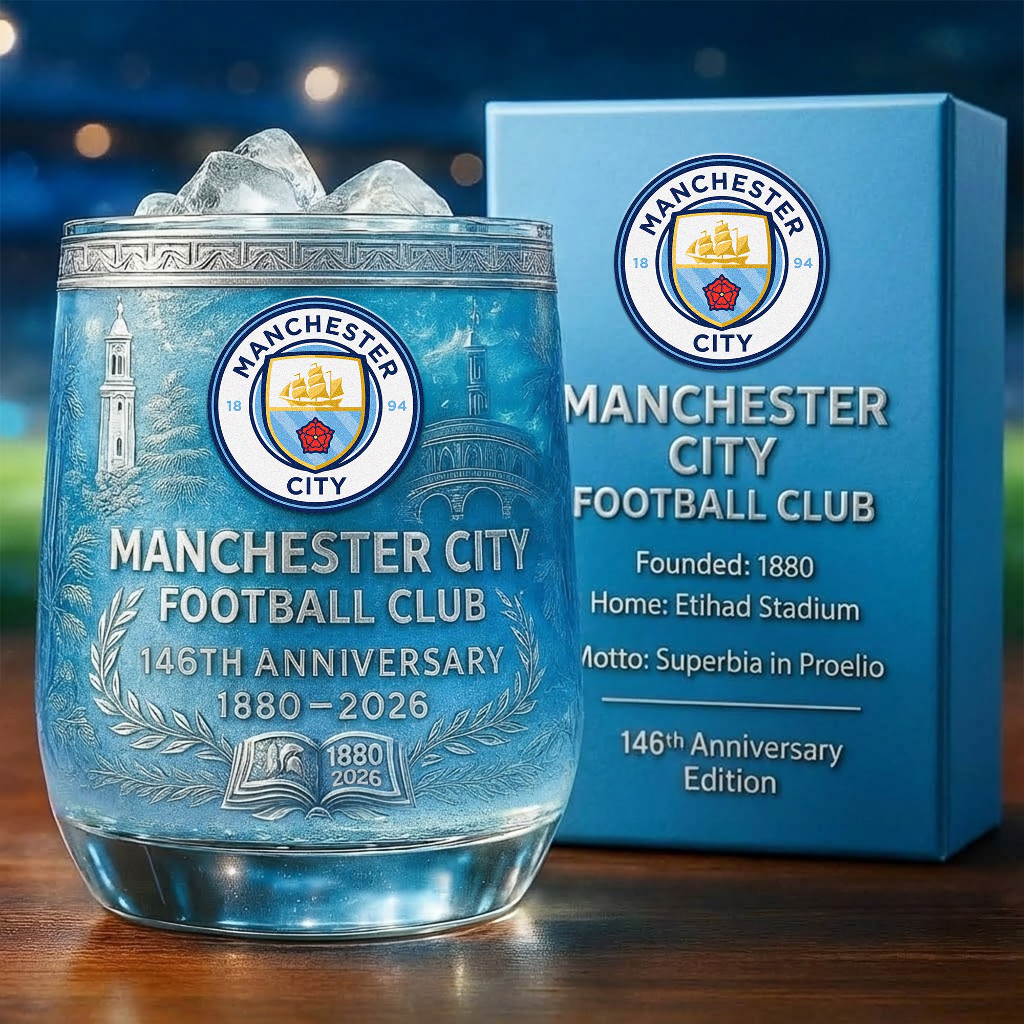 ⚽Premier League Heritage Anniversary Collectible Whiskey Glass