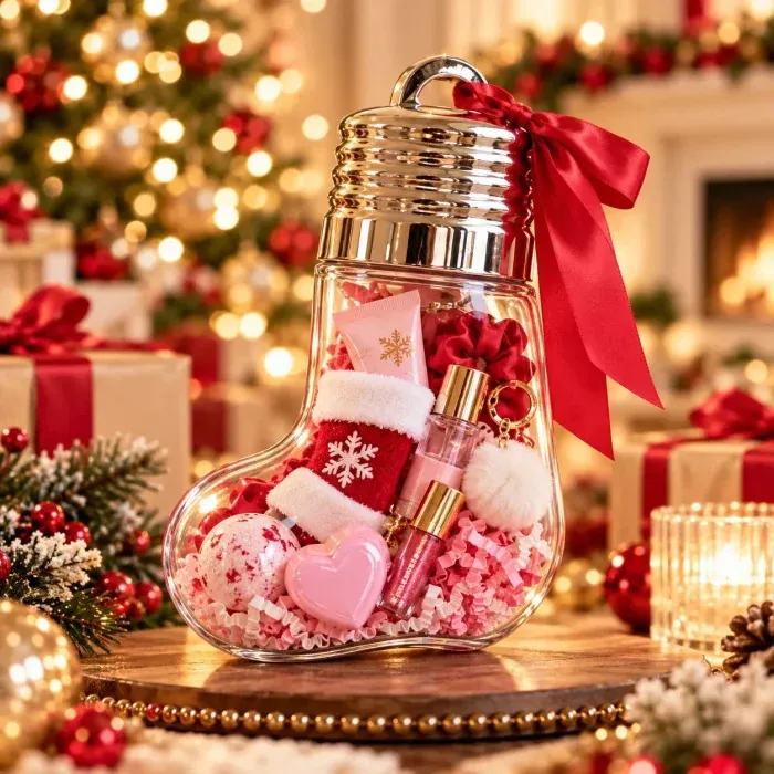 🔥Last 40pcs🎉-🎄🎁DIY Christmas Bell Gift Box - Clear DIY Surprise Container 