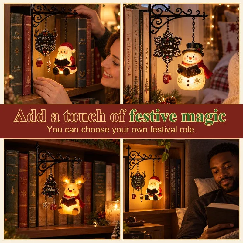 🔥Limited time 70% OFF – 🎅Christmas Bookshelf Character Lamp | Warm LED Shelf-Side Décor in Santa, Reindeer & Snowman Styles for Bookshelves, Cabinets & Cozy Holiday Corners ✨