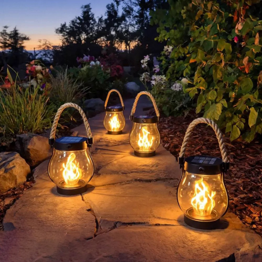 Flame Lamp - Solar Flicker Lantern for Outdoors