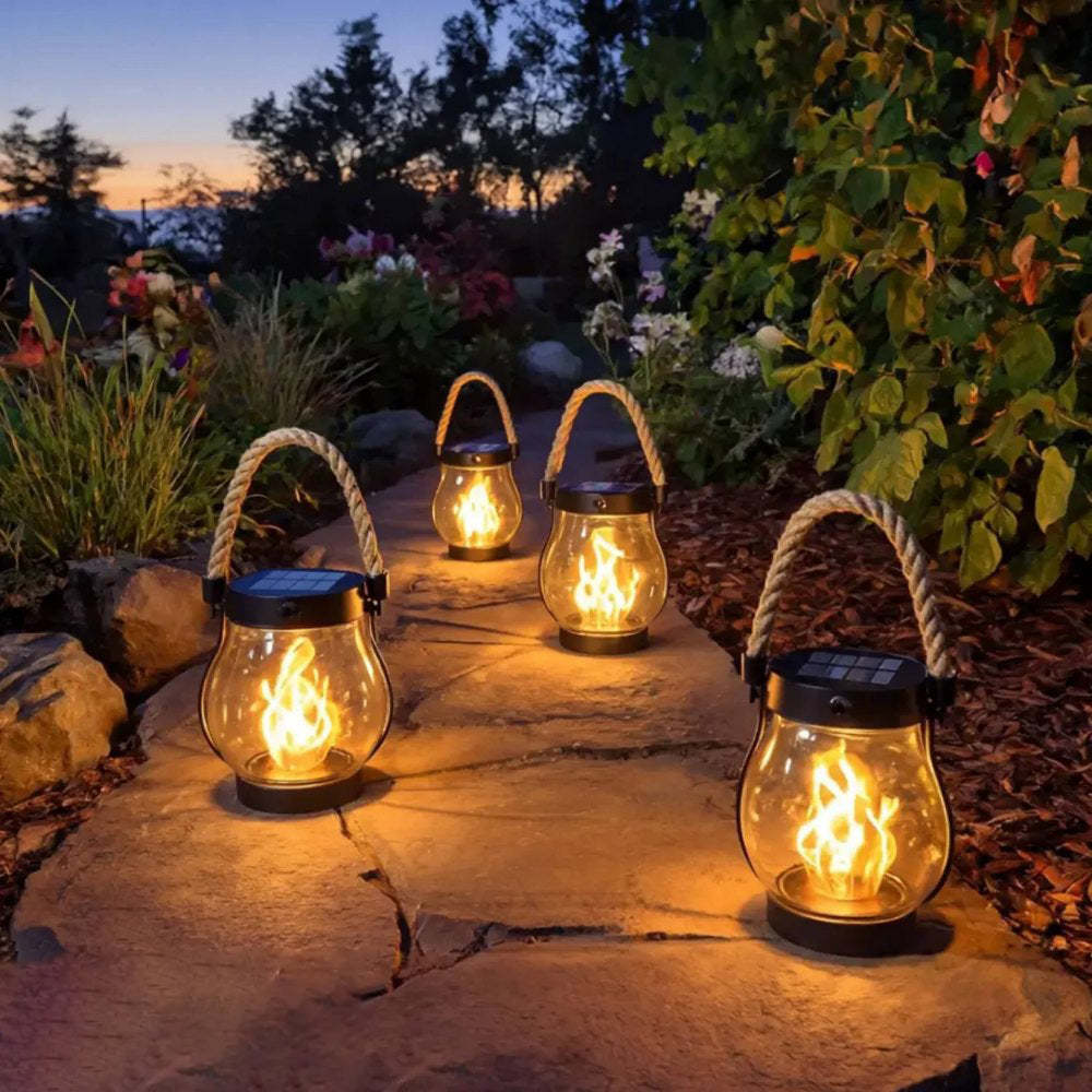 Flame Lamp - Solar Flicker Lantern for Outdoors