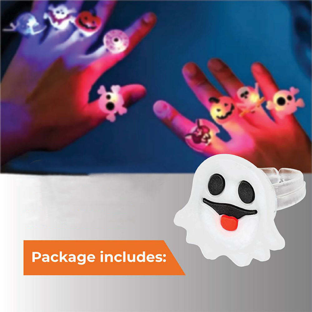 Halloween LED Glow Rings (50pcs set)
