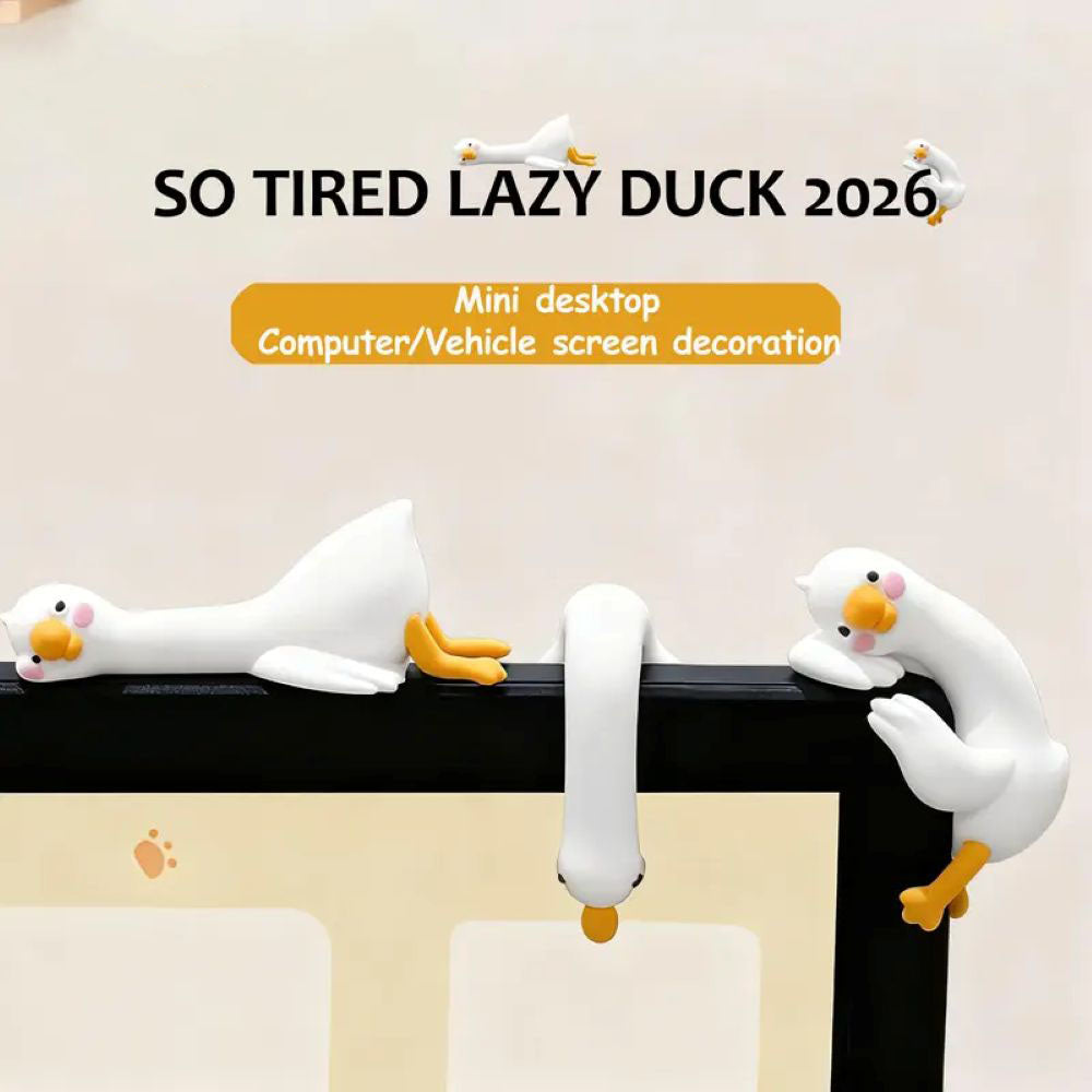 Mini Duck Desk Ornaments - So Tired Lazy Duck
