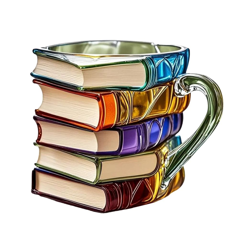 Emerald Painted Book Mug