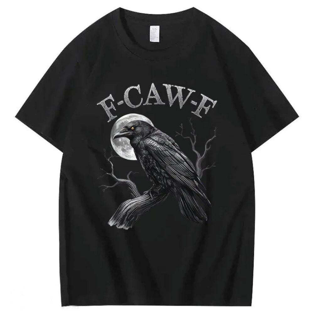 F-Caw-F Crow Pattern T-Shirt