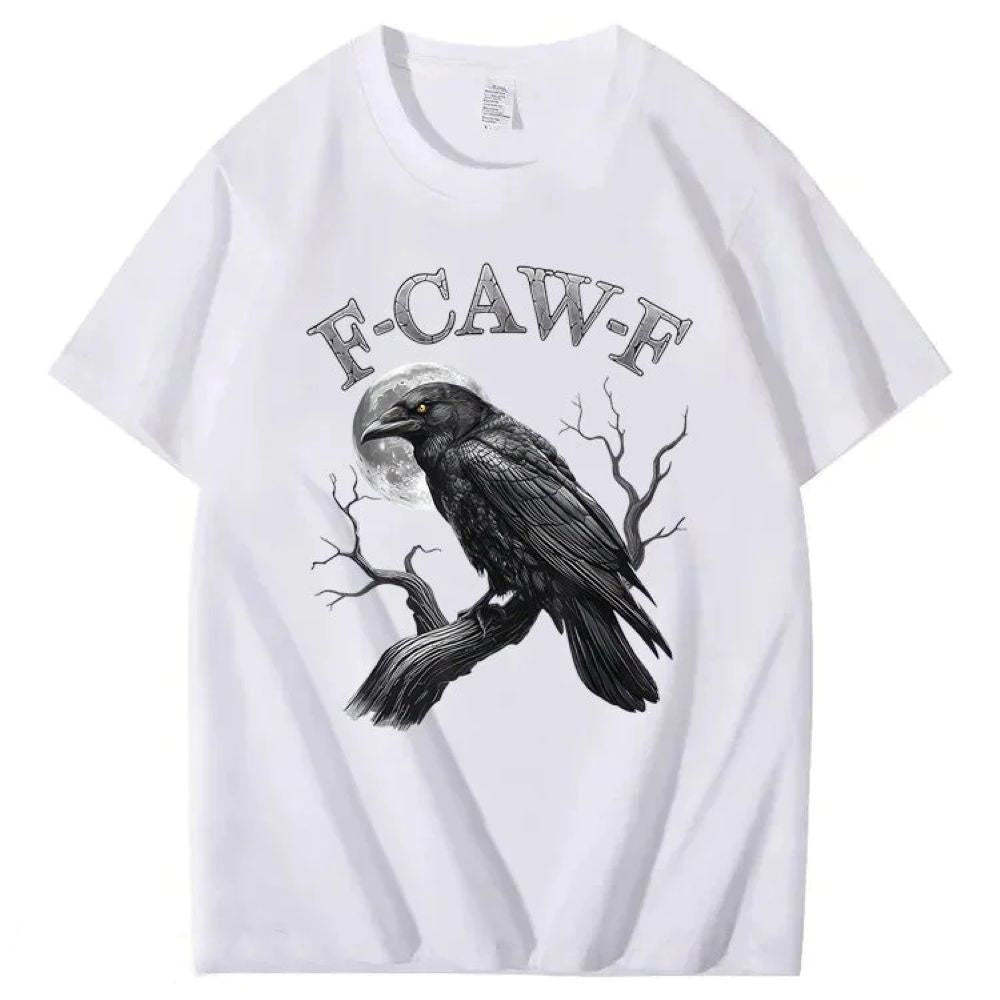 F-Caw-F Crow Pattern T-Shirt
