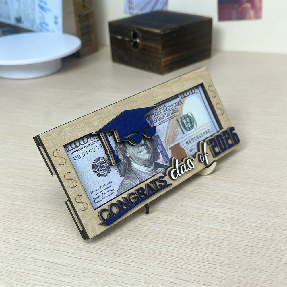 Wooden Money Holder – Unique Cash Gift Keepsake Box