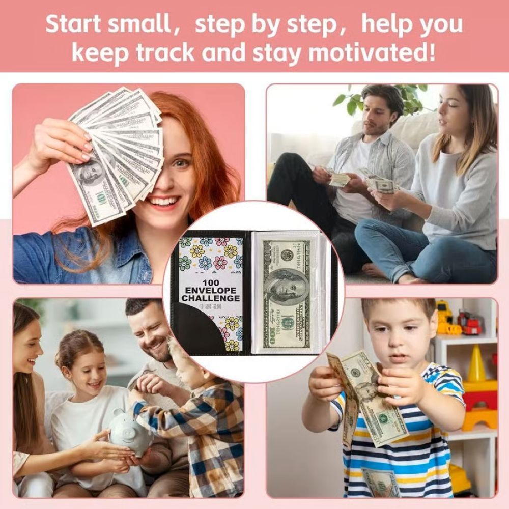 100 Envelope Savings Challenge Book