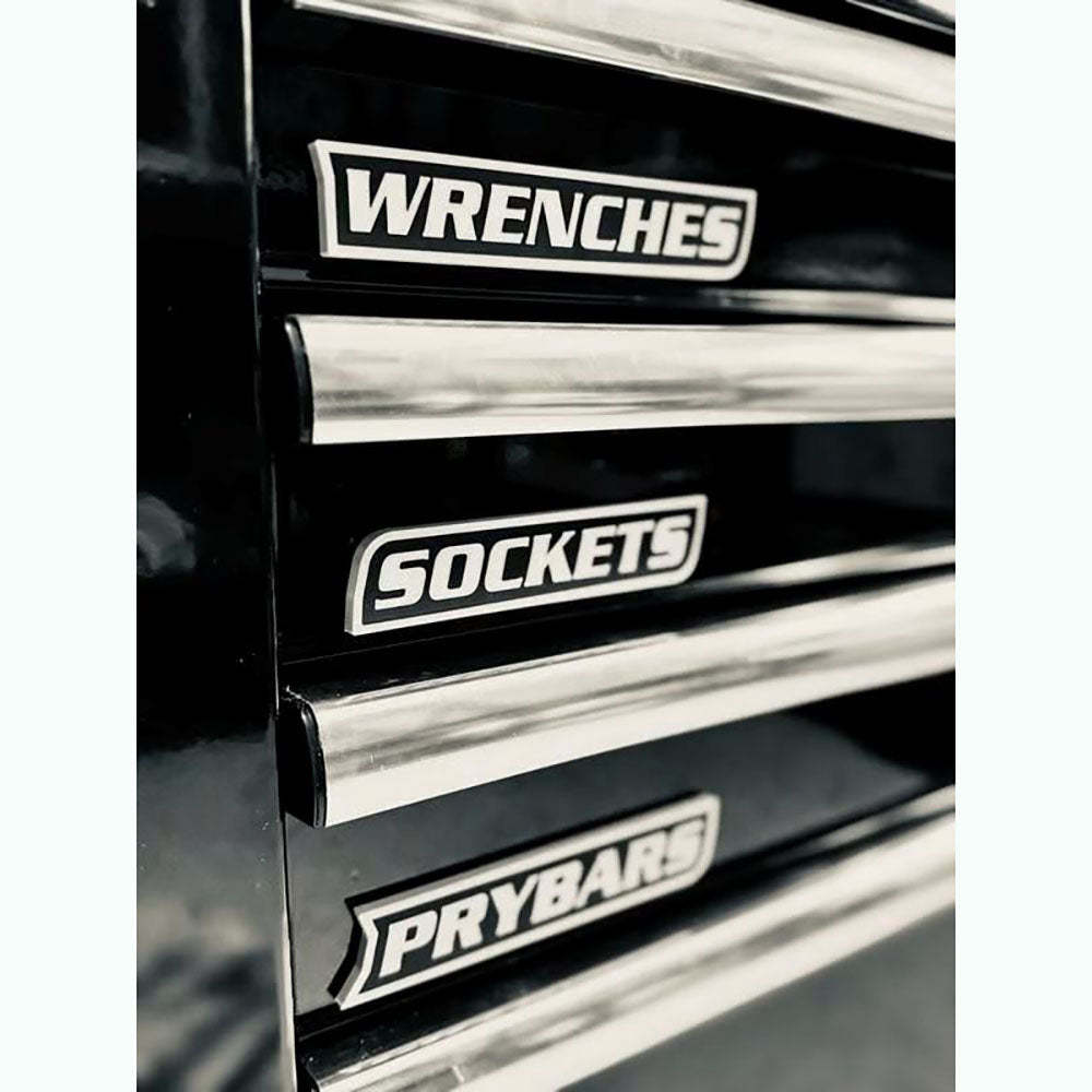 Premium Magnetic Toolbox Labels for Tool Organization - 12 Pack of High Quality 3D Printed Magnets