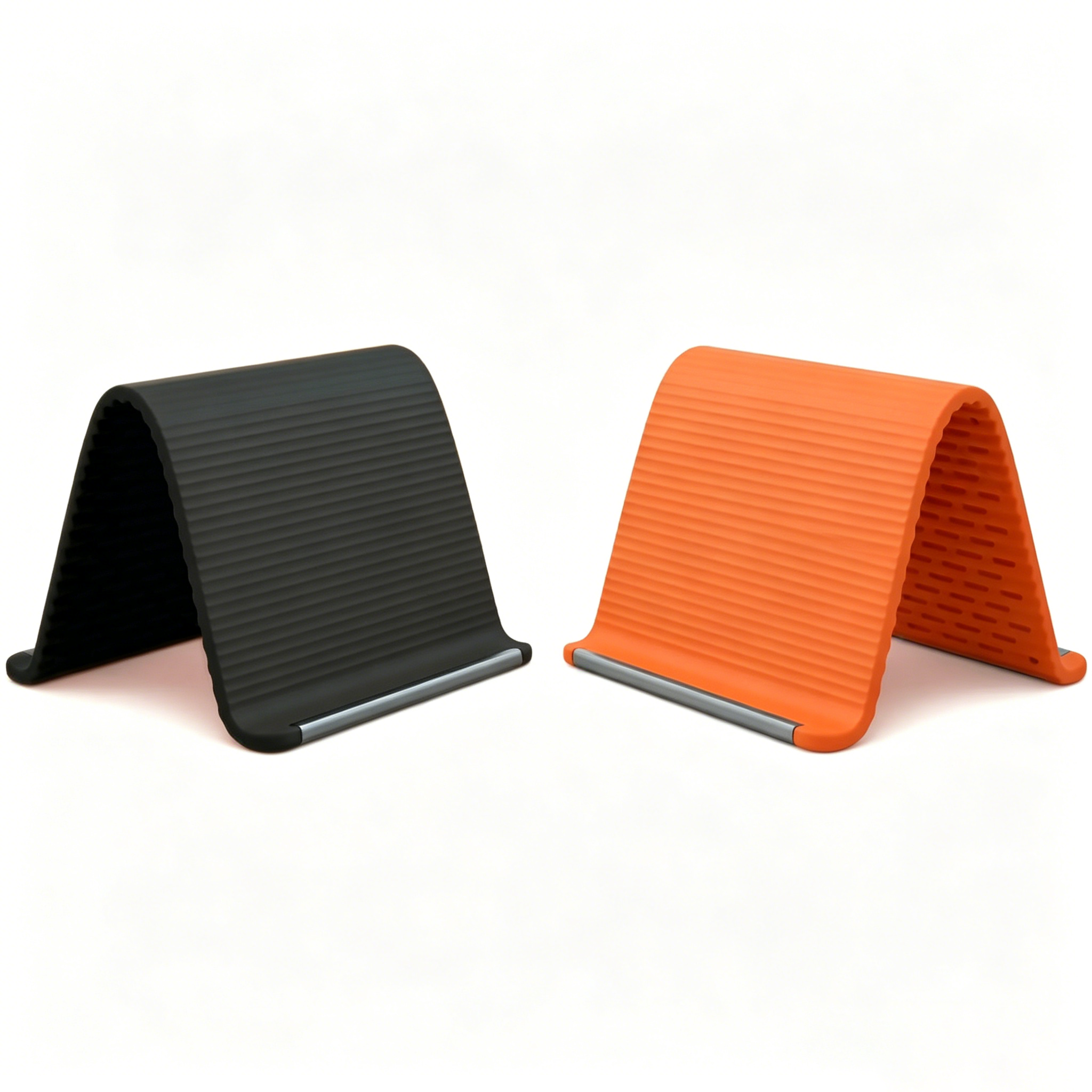 Flexible Silicone Aluminum Phone Holder Stand - Bendable Rollable Foldable Design