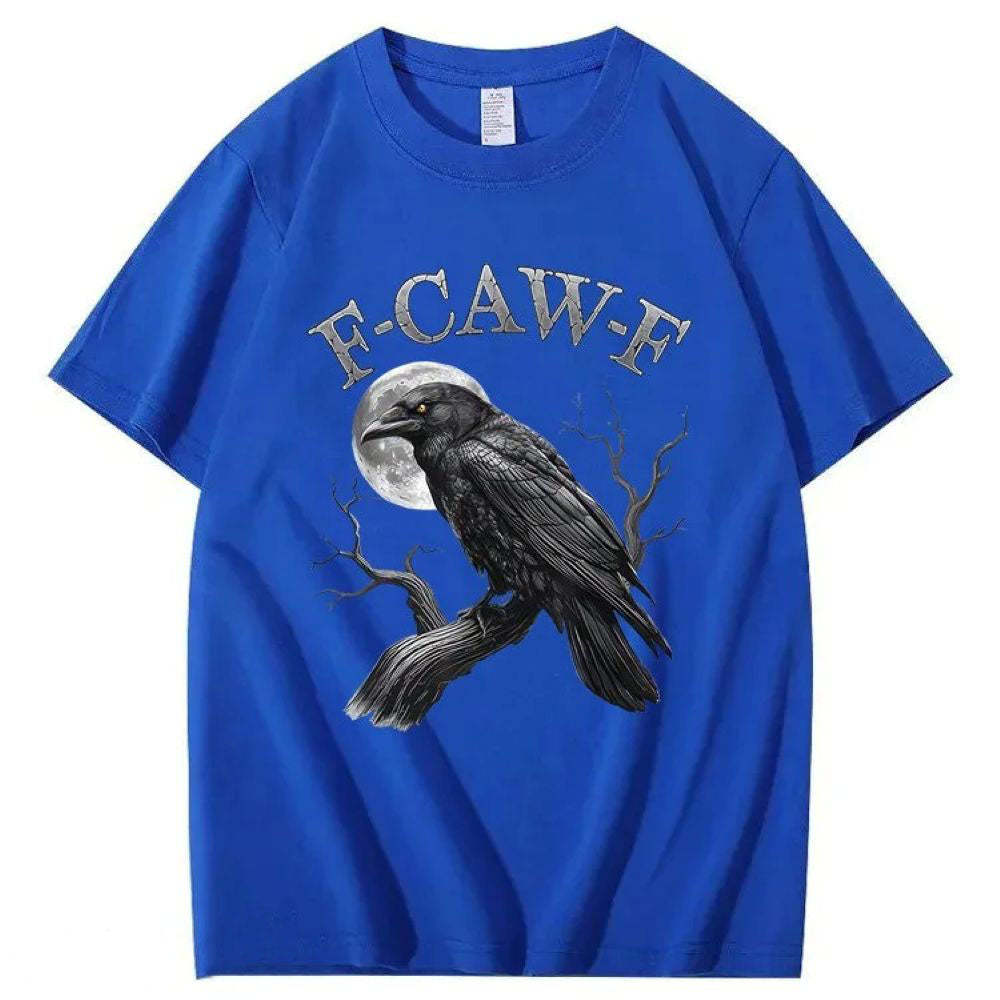 F-Caw-F Crow Pattern T-Shirt