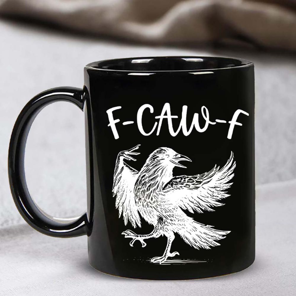 F Caw F Themed Accent Coffee Mug