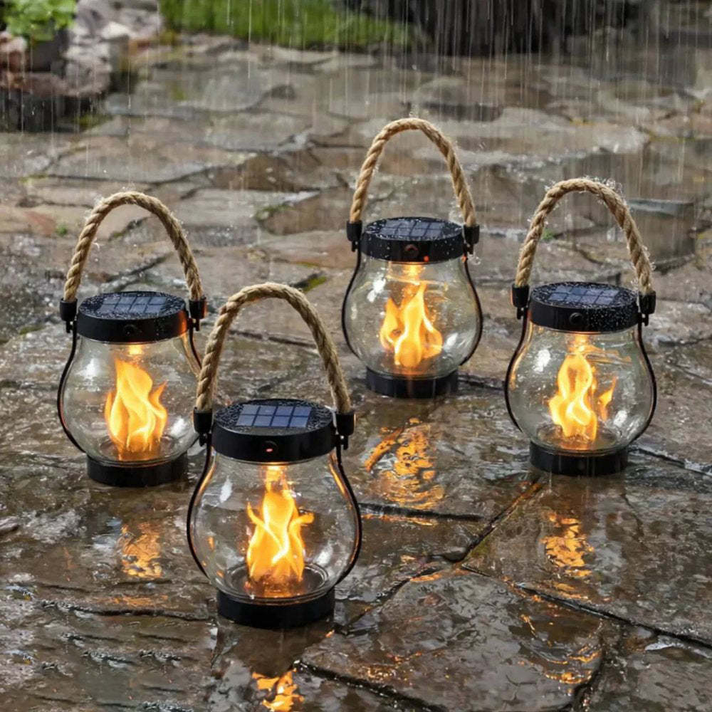 Flame Lamp - Solar Flicker Lantern for Outdoors