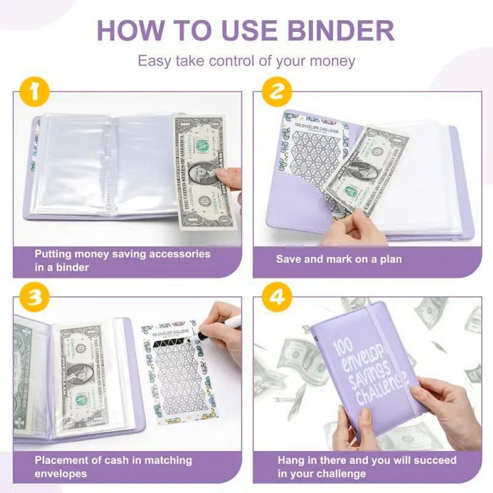100 Envelope Savings Challenge Book