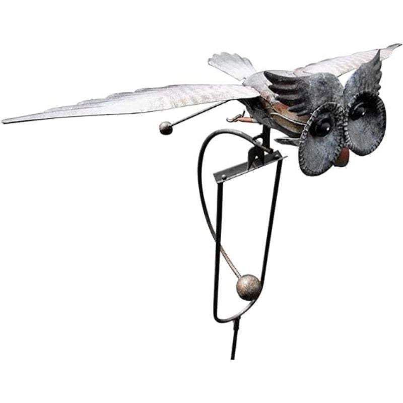 Flying Owl Garden Stake