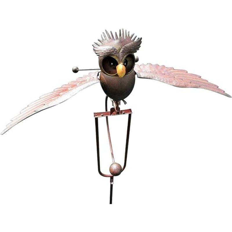 Flying Owl Garden Stake