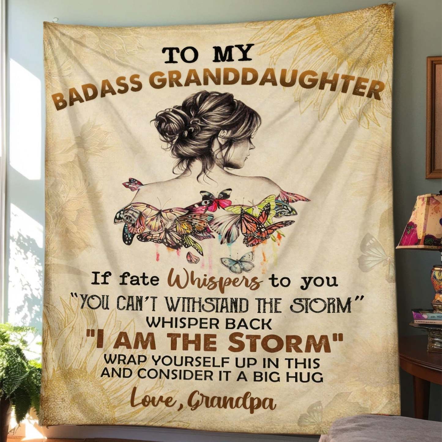 To My Daughter/Granddaughter - A945 - Premium Blanket
