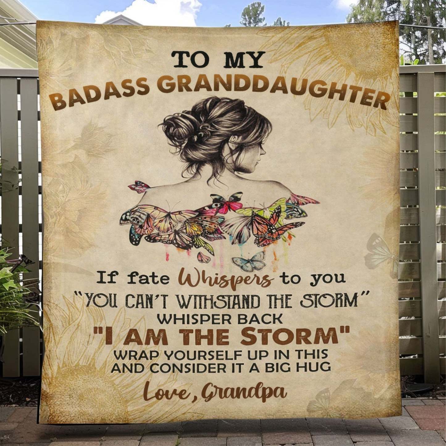 To My Daughter/Granddaughter - A945 - Premium Blanket