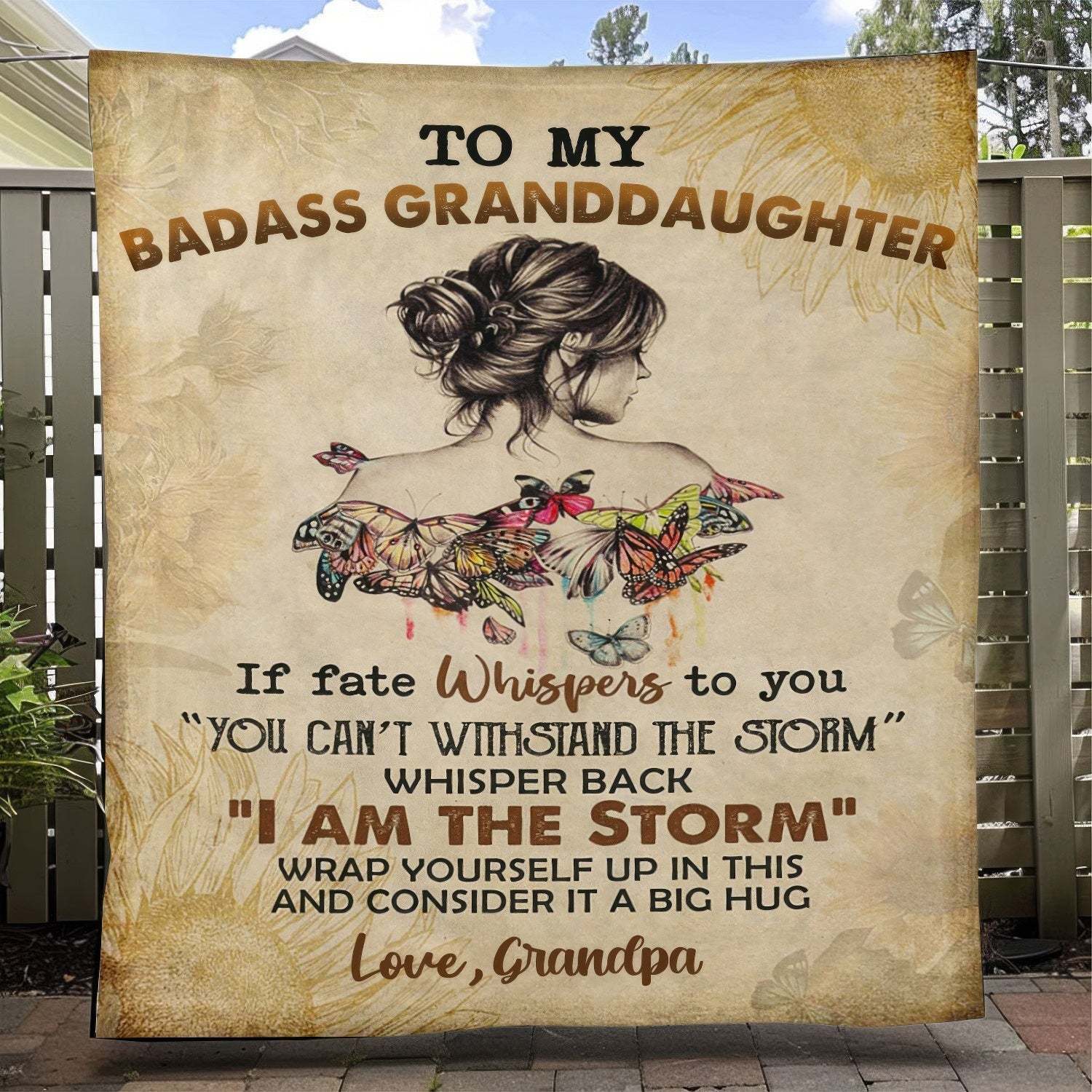 To My Daughter/Granddaughter - A945 - Premium Blanket