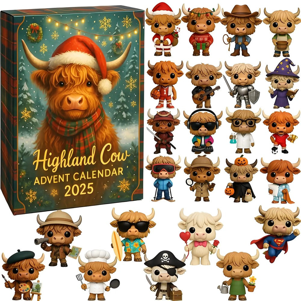Christmas Gift--Highland Cow Advent Calendar 2026