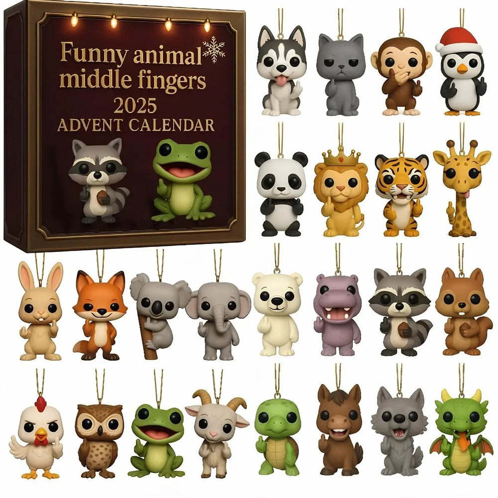 2025 Funny Animal Middle Fingers Advent Calendar