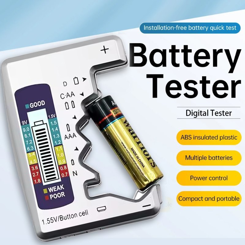 Universal Digital Battery Tester