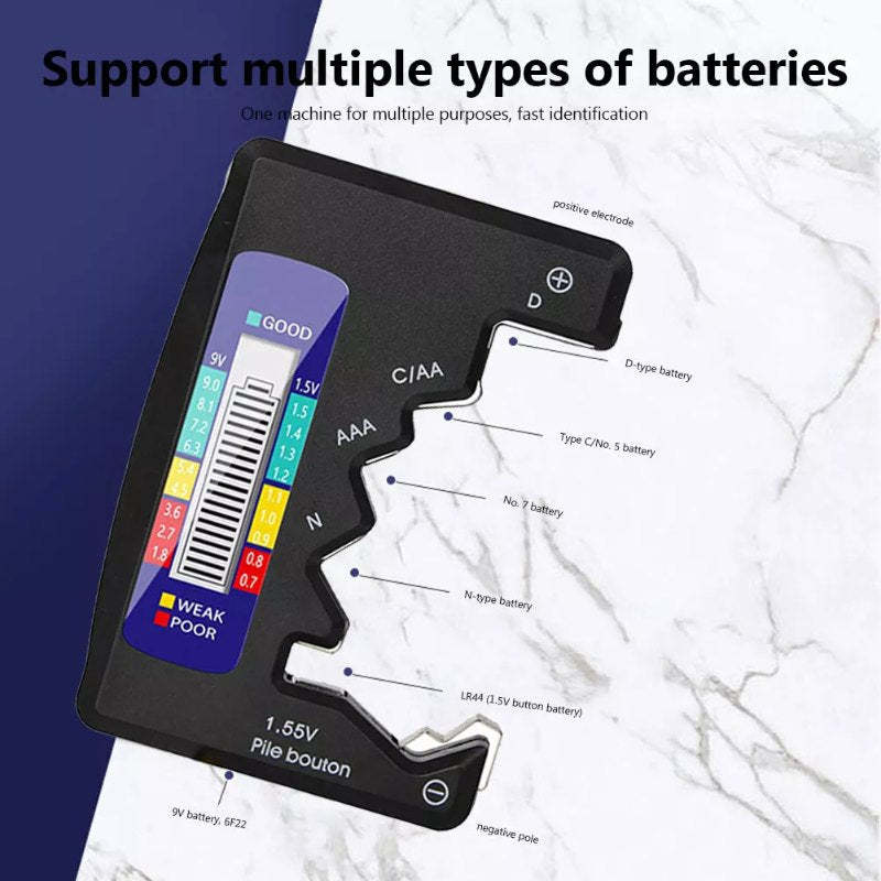 Universal Digital Battery Tester
