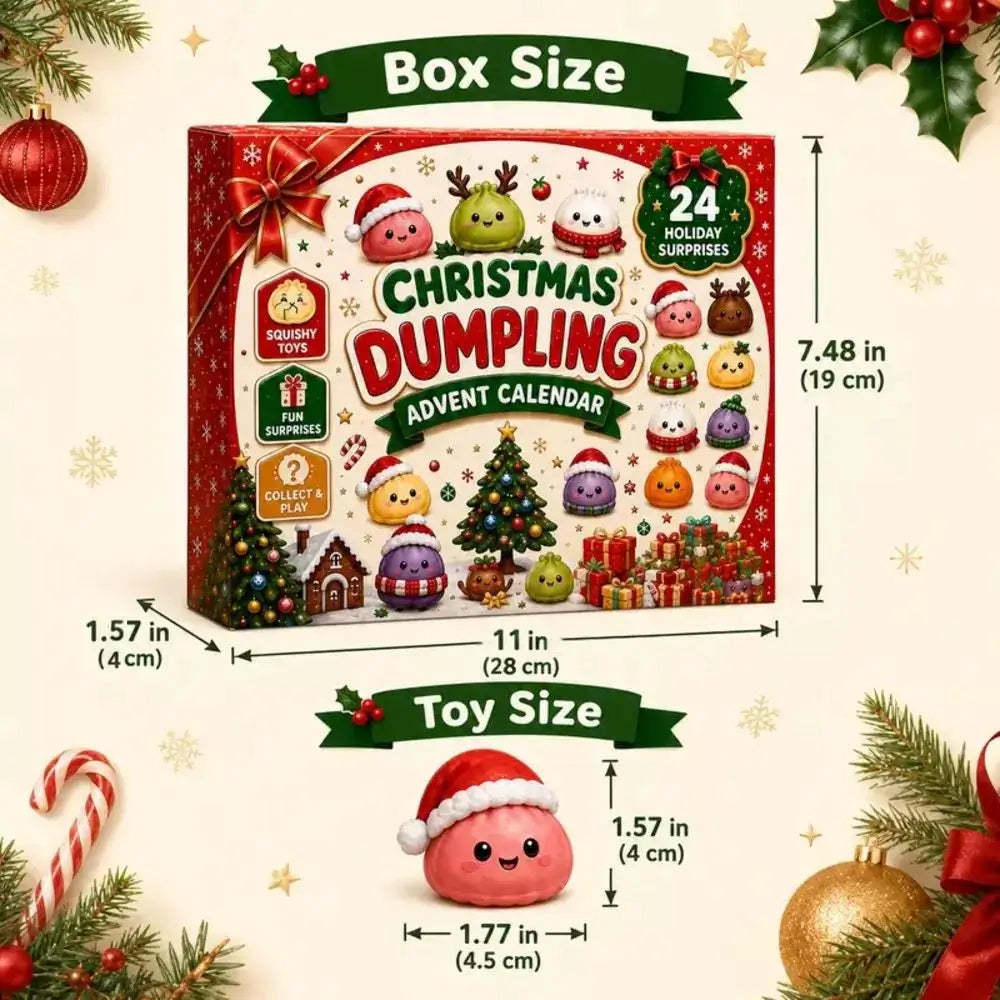 Mini Christmas squishy toys with cute festive character designs