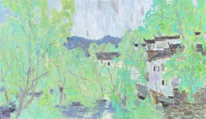 《Spring in Wuyuan》 Original oil painting/Size:40cm*60cm