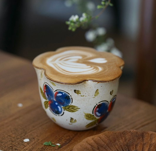 Jingdezhen Underglaze Handcrafted Cups – 230ml Flared Mouth Cup, 260ml