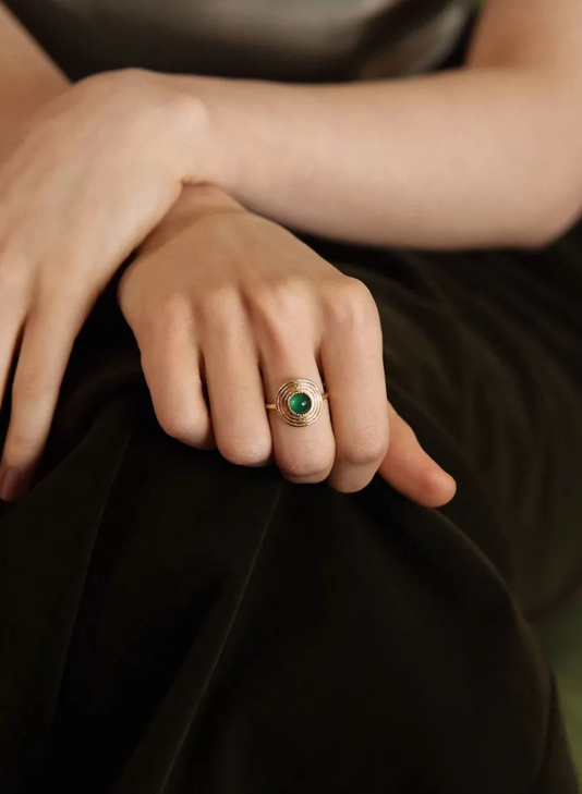 Woven Straw-Inspired Retro Ring · Original Design Pinky Ring / Statement Ring · Niche High-End Style New Year Collection · Earrings · Necklace