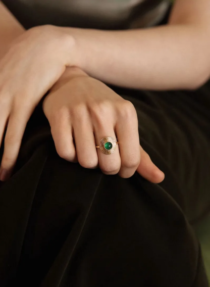 Woven Straw-Inspired Retro Ring · Original Design Pinky Ring / Statement Ring · Niche High-End Style New Year Collection · Earrings · Necklace