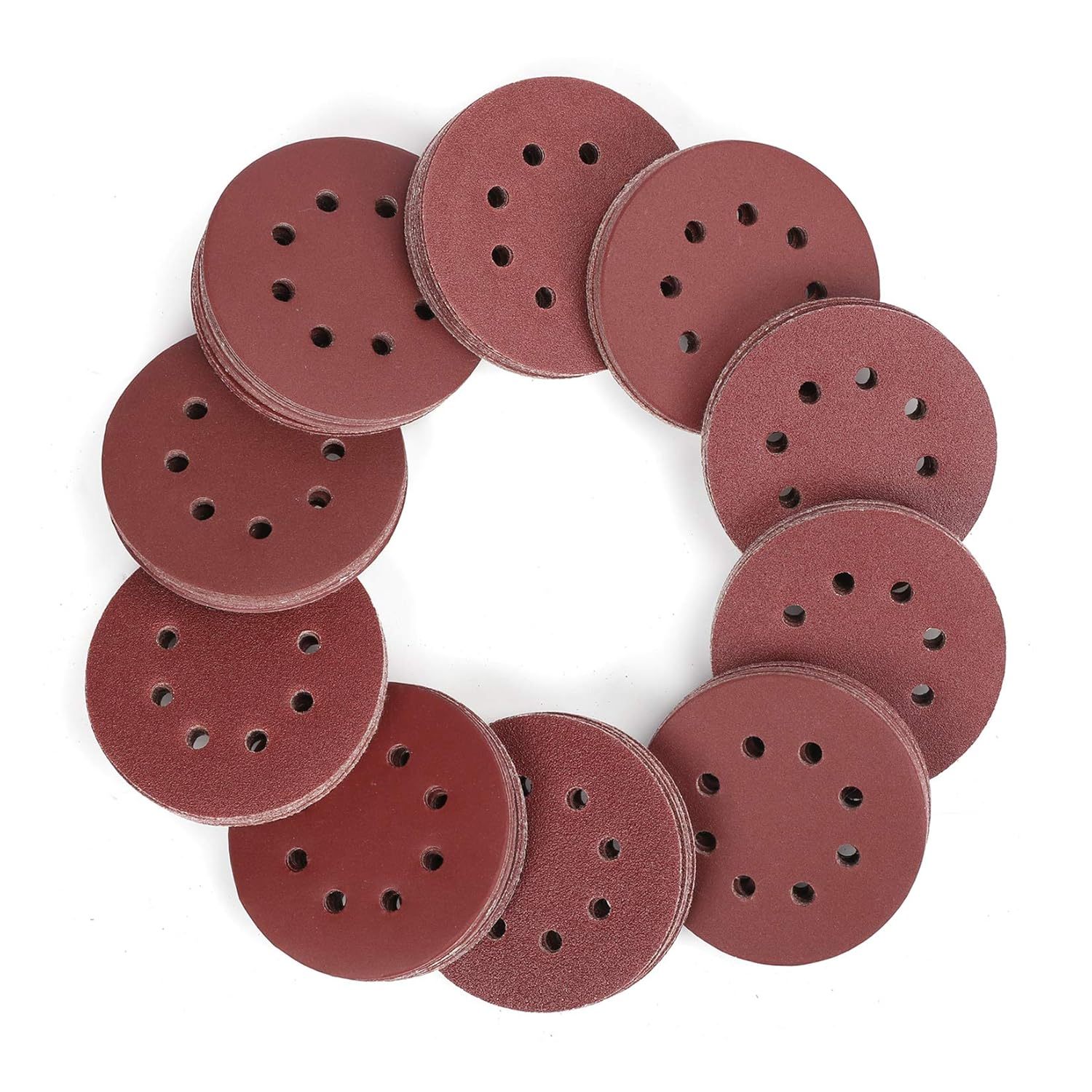 5-Inch 8-Hole Sandpaper
