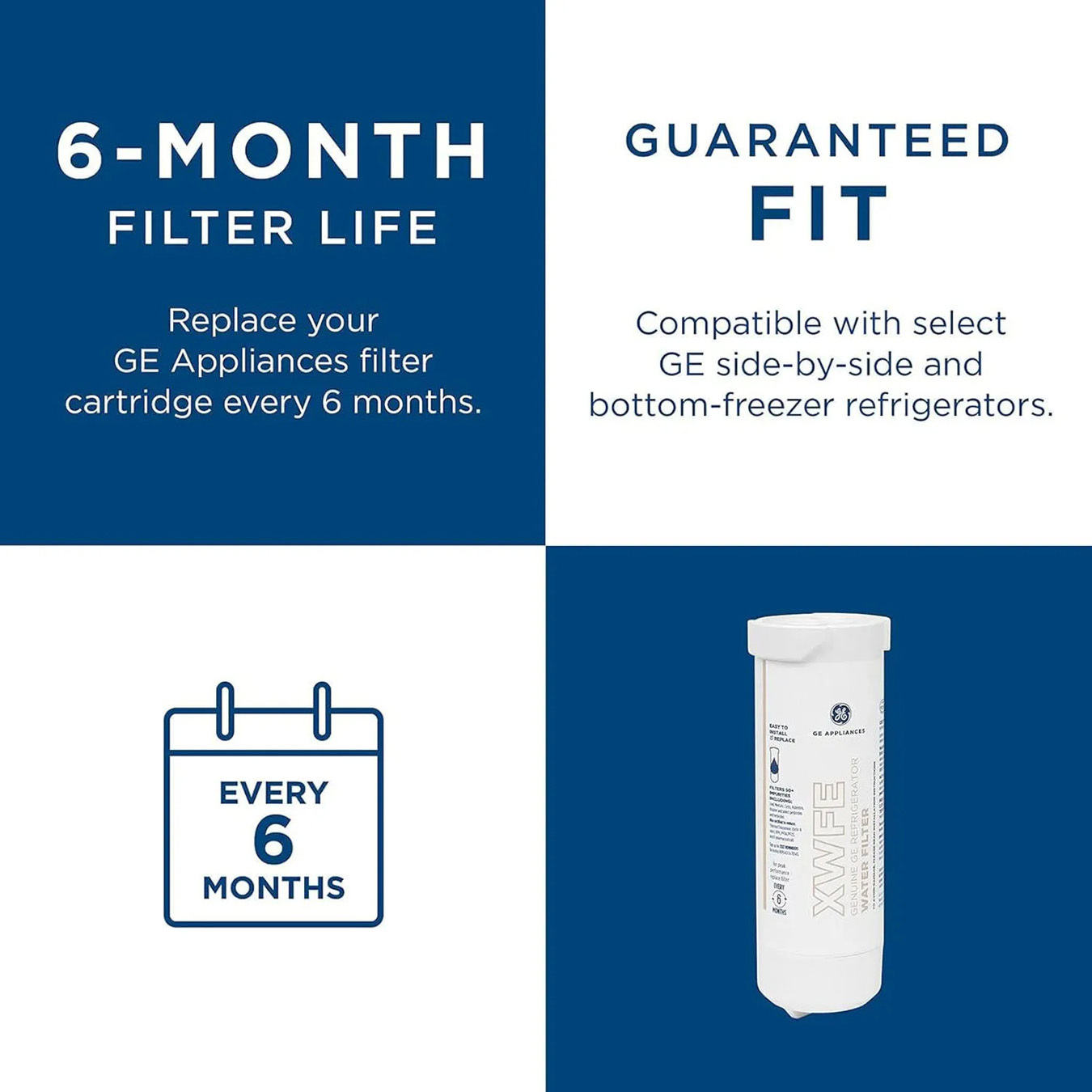 GE XWFE refrigerator water filter