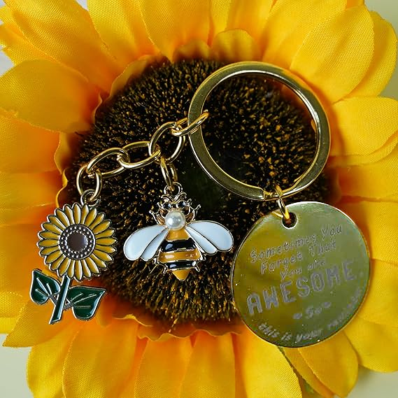 2024 Spring Hot Sale✨ - Inspirational Friendship Sunflower Keychain Gifts