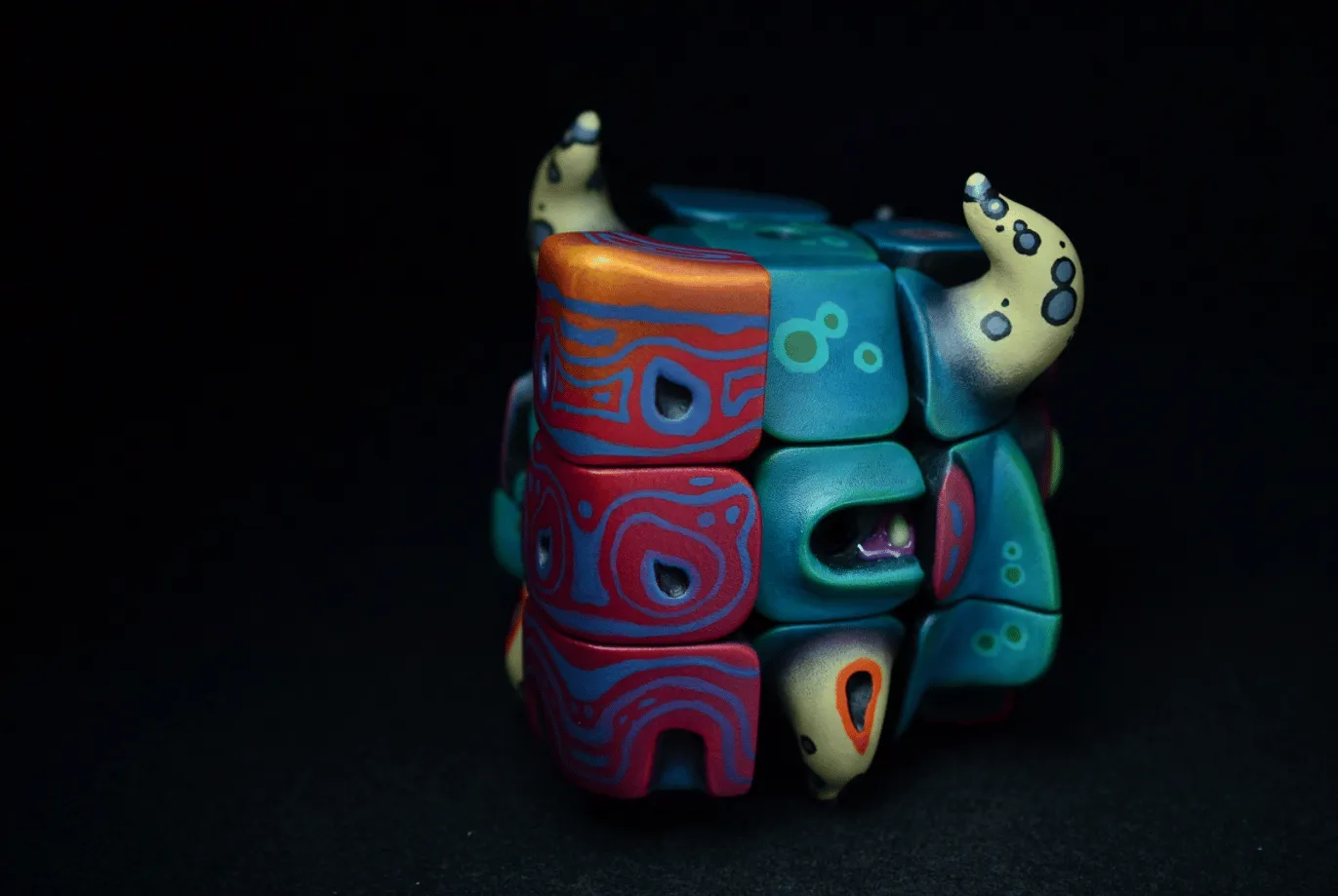 🔥LAST DAY 50% OFF✨Artists Handmade Art Monster Sculpture Rubik's Cube Toys