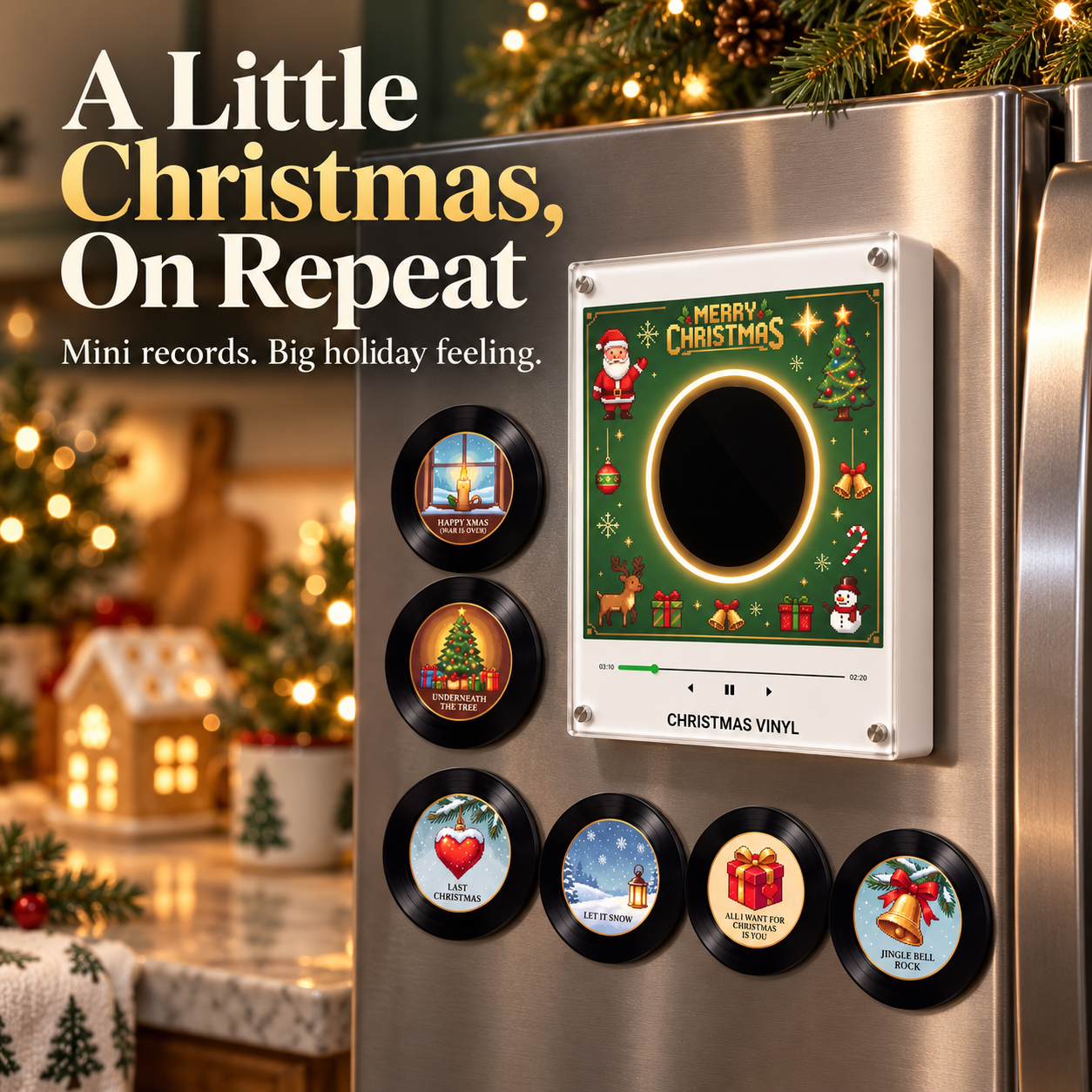 SAVE 70% BEFORE IT'S GONE🎄 Christmas Mini Vinyl Music Player 