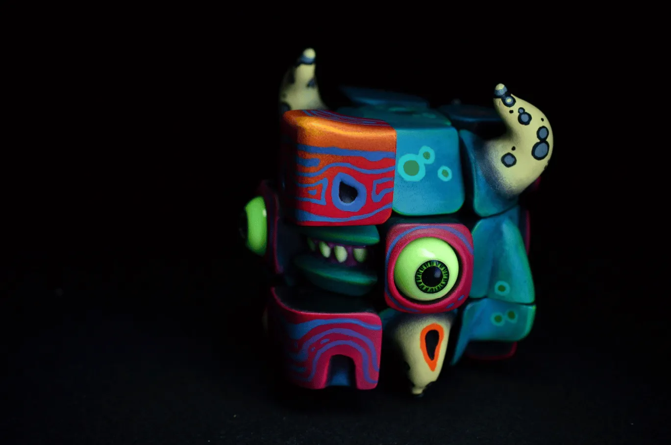 🔥LAST DAY 50% OFF✨Artists Handmade Art Monster Sculpture Rubik's Cube Toys