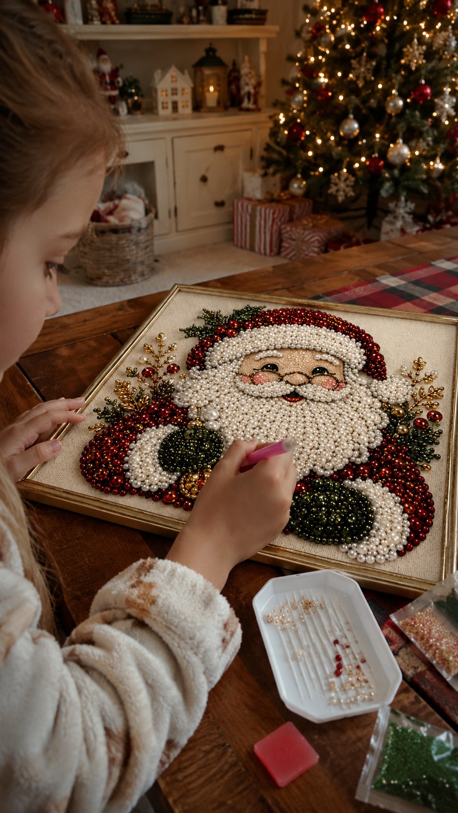 Customer Review Santa Artwork Display