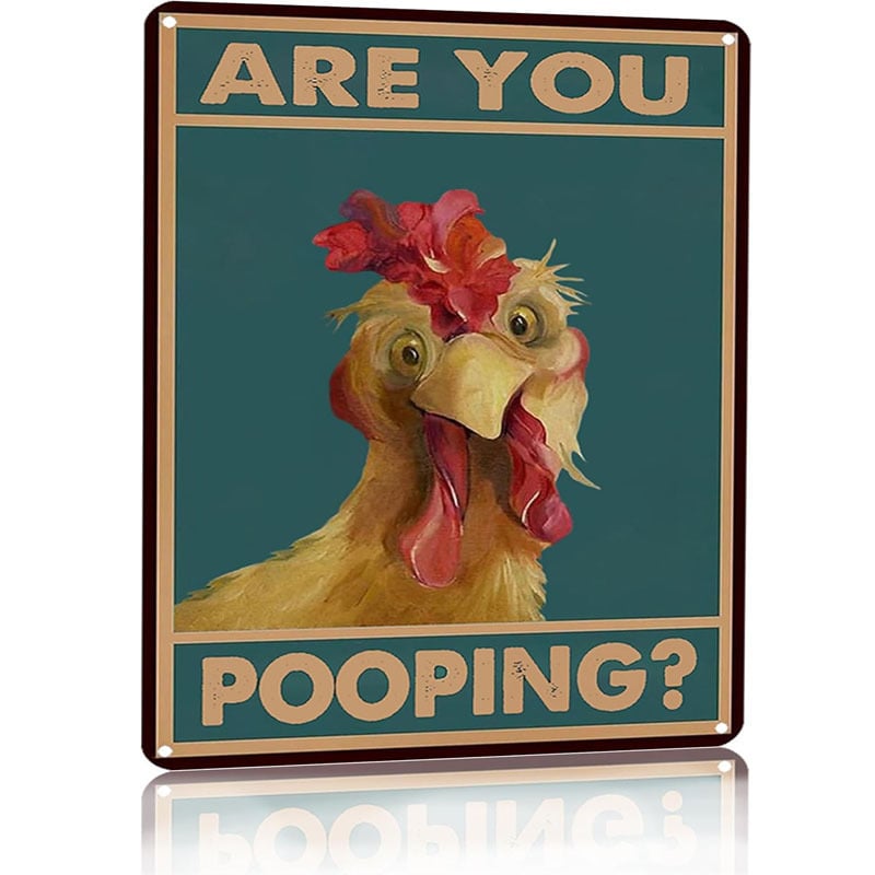 Vintage Highland Cow Tin Sign